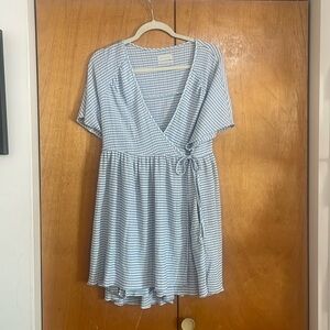 Urban Outfitters Seersucker Wrap Dress